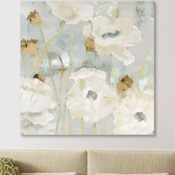 Kirklands Home Cream Poppies in the Wind Giclee Canvas Art Print Discount