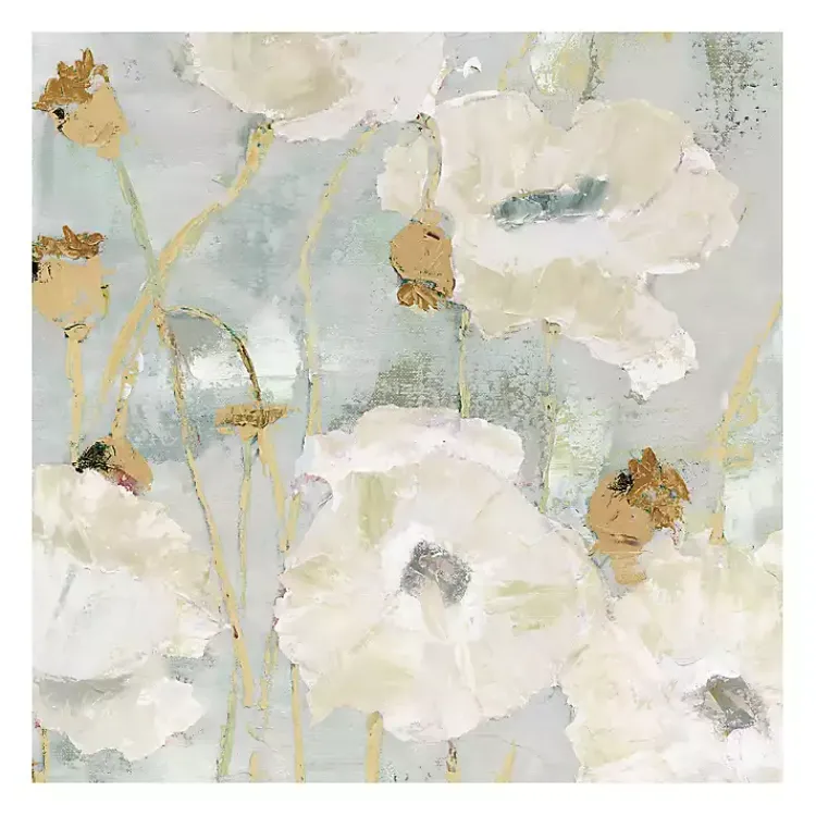 Kirklands Home Cream Poppies in the Wind Giclee Canvas Art Print Discount
