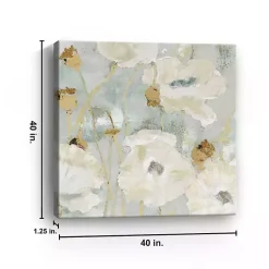 Kirklands Home Cream Poppies in the Wind Giclee Canvas Art Print Discount