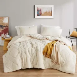 Kirklands Home Cream Quilted Teddy 2-pc. Twin Comforter Set Ivory Sale