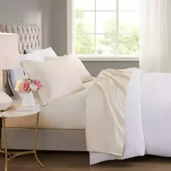 Kirklands Home Cream Rich Cooling Cotton Queen Sheet Set Ivory Clearance