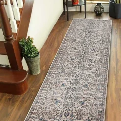 Kirklands Home Cream Royal Motif Wilson Floor Runner, 2x10 Best