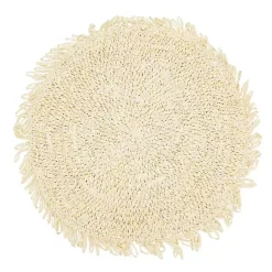 Kirklands Home Cream Rustic Raffia Placemats, Set of 4 Ivory Outlet