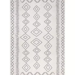 Kirklands Home Cream Serna Tribal Outdoor Area Rug, 5x7 Best