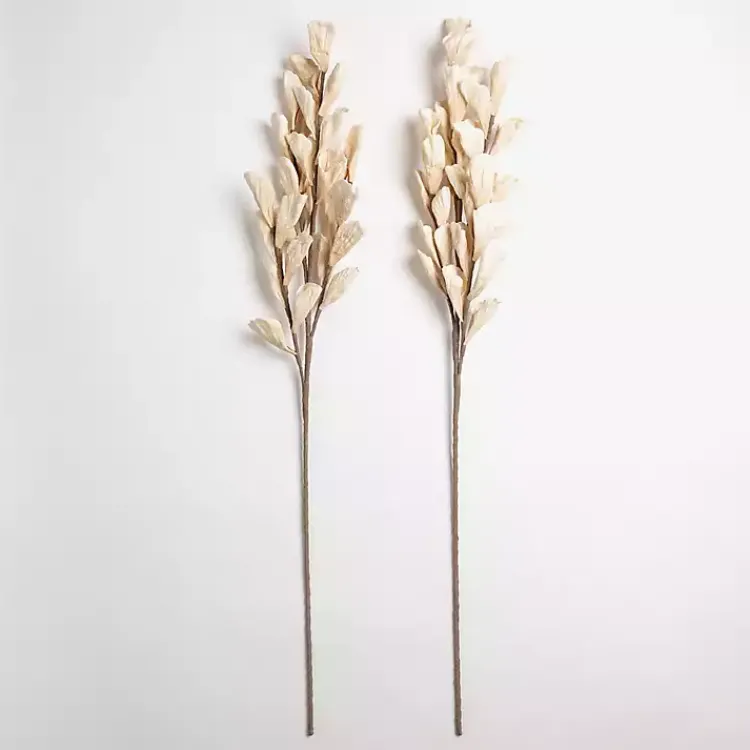 Stems & Bouquets>Kirklands Home Cream Shell Leaf Stem Ivory