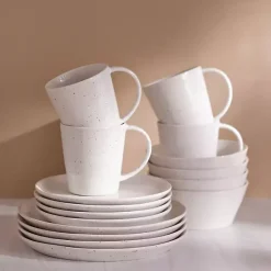 Kirklands Home Cream Simple Things Dinner Plates, Set of 4 Ivory Best