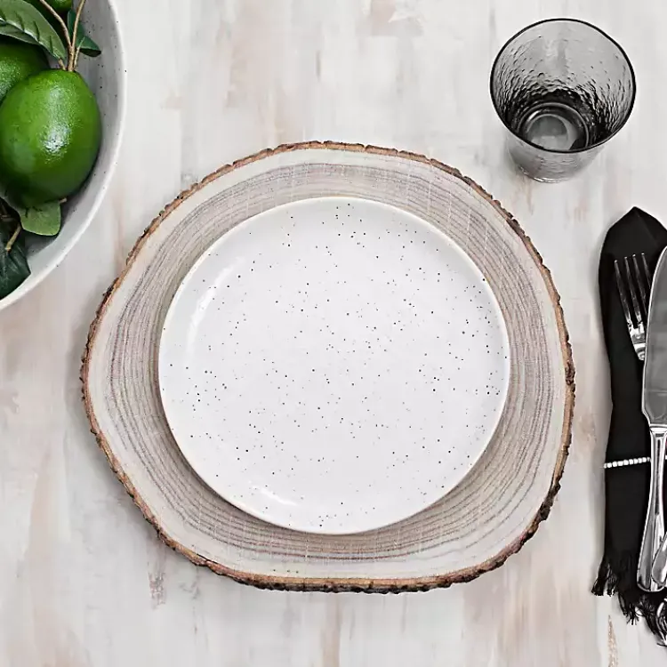 Kirklands Home Cream Simple Things Salad Plate Ivory Hot