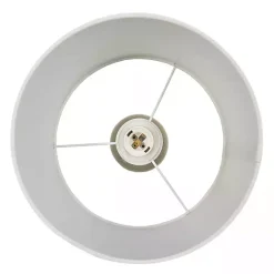 Kirklands Home Cream Speckled Ceramic Table Lamp White