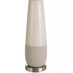 Kirklands Home Cream Speckled Two Tone Table Lamp White Discount