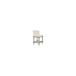 Kirklands Home Cream Spindle Legs Counter Stool Ivory Clearance