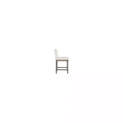 Kirklands Home Cream Spindle Legs Counter Stool Ivory Clearance
