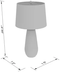 Kirklands Home Cream Textured Maggie Table Lamp Tan Online
