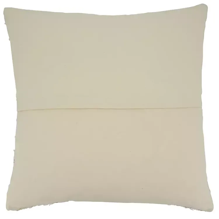 Pillows>Kirklands Home Cream Textured Stripes Decorative Throw Pillow White