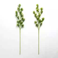 Stems & Bouquets>Kirklands Home Cream Thistle Flower Stems, Set of 2