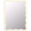Kirklands Home Cream Wavy Izara Wall Mirror Hot