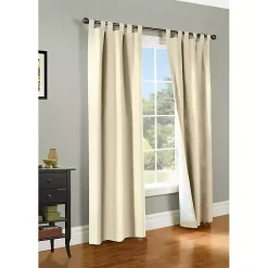 Kirklands Home Cream Weathermate Blackout Curtain Panel, 95 in. Tan Discount