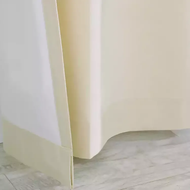 Kirklands Home Cream Weathermate Curtain Panel, 72 in Ivory Outlet