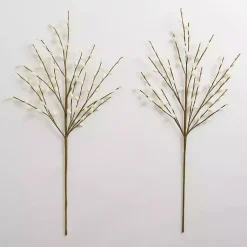 Stems & Bouquets>Kirklands Home Cream Willow Stems, Set of 2 Ivory