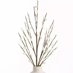 Stems & Bouquets>Kirklands Home Cream Willow Stems, Set of 3 Ivory