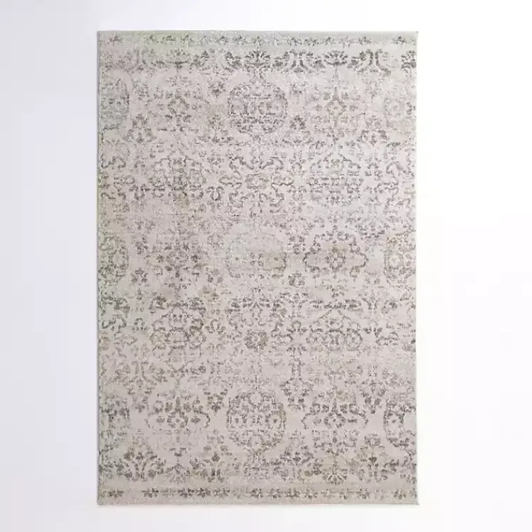Kirklands Home Cream Winn Medallion Area Rug, 5x8 Ivory