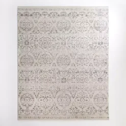 Kirklands Home Cream Winn Medallion Area Rug, 7x10 Clearance