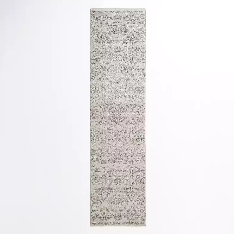 Kirklands Home Cream Winn Medallion Runner, 2x8 Ivory Clearance