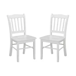 Kirklands Home Cream Wood Shaker Dining Chairs, Set of 2 White Best