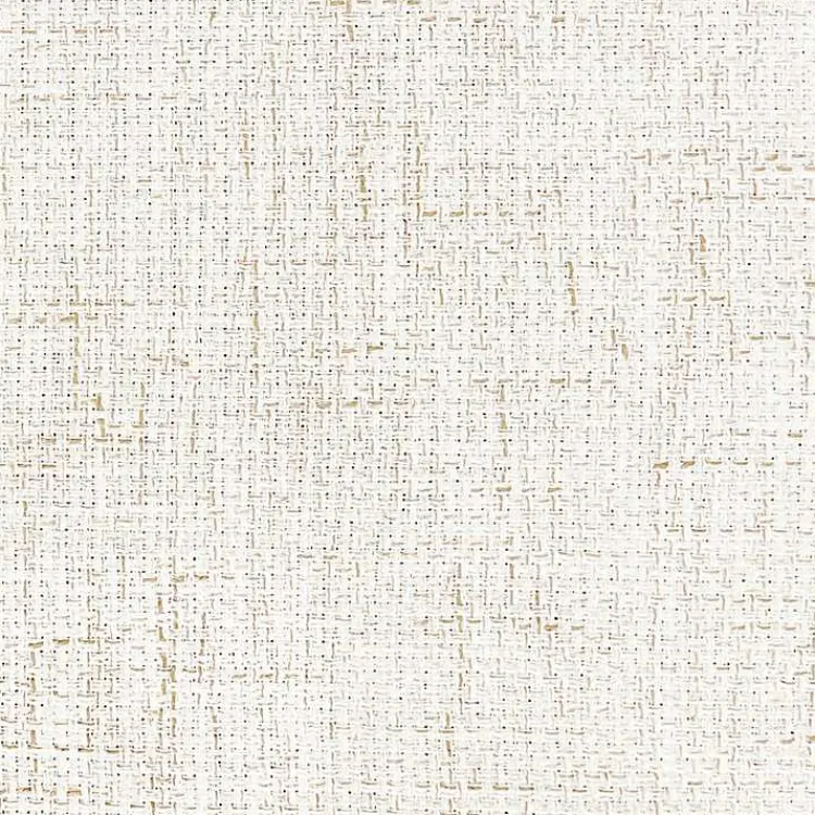 Kirklands Home Cream Woven Upholstered Tufted Storage Ottoman White Hot