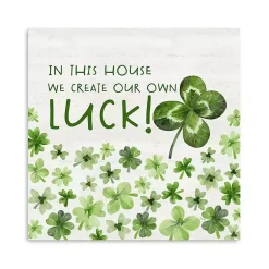 St Patricks Day Decorations>Kirklands Home Create Our Own Luck Canvas Art Print