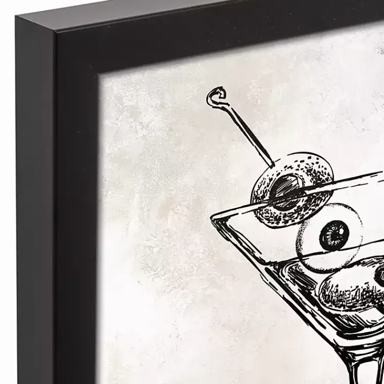 Halloween>Kirklands Home Creep Drink And Be Scary Framed Canvas Art Print