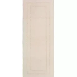Kirklands Home Creme Plush Reversible Cotton Bath Mat, 60 in. Ivory Clearance