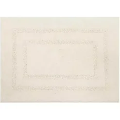 Kirklands Home Creme Plush Reversible Cotton Bath Mat, 45 in. Ivory Clearance