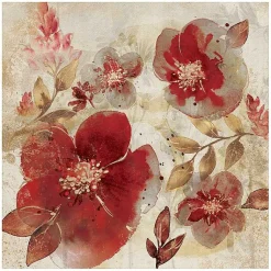 Kirklands Home Crimson Petals Wrapped Canvas Art Print Outlet