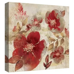 Kirklands Home Crimson Petals Wrapped Canvas Art Print Outlet