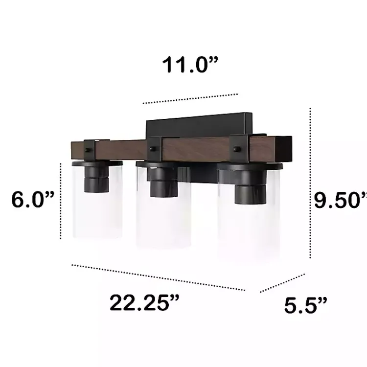 Kirklands Home Crossbeam Vanity Flushed Mount Shade Brown Hot