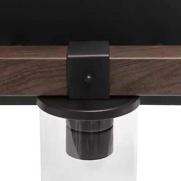 Kirklands Home Crossbeam Vanity Flushed Mount Shade Brown Hot