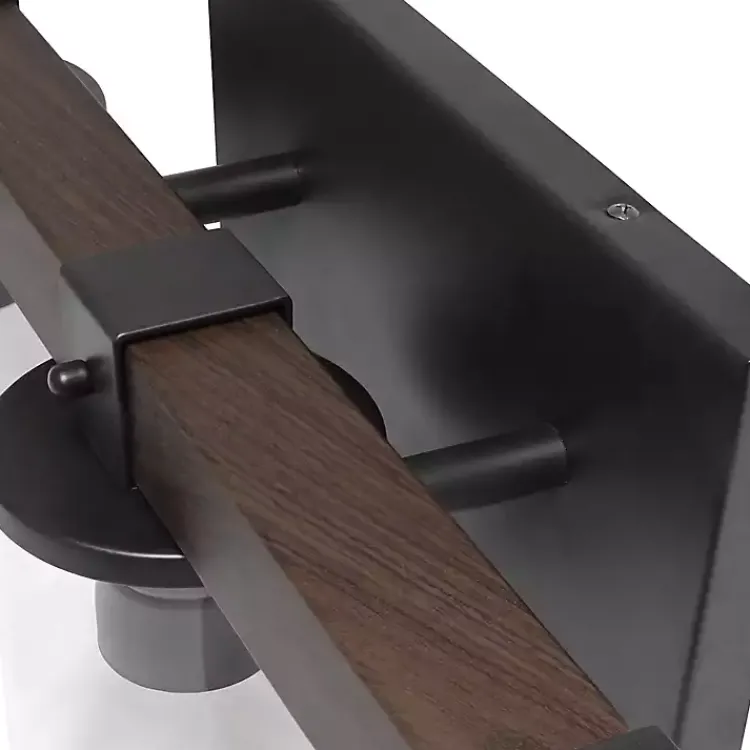 Kirklands Home Crossbeam Vanity Flushed Mount Shade Brown Hot