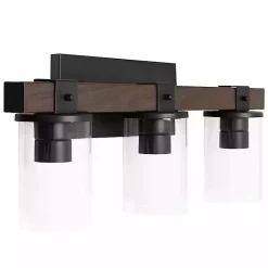 Kirklands Home Crossbeam Vanity Flushed Mount Shade Brown Hot