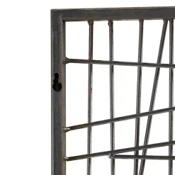Kirklands Home Crosshatch Metal Frame Plaque Brown Clearance