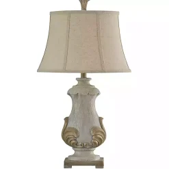 Kirklands Home Crystal Cream Traditional Table Lamp Tan Outlet