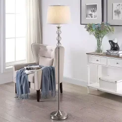 Kirklands Home Crystal Orb Stacked Floor Lamp White Best