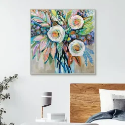 Kirklands Home Curious Bouquet Framed Canvas Art Print Hot