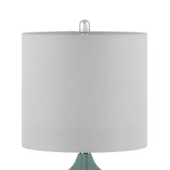 Kirklands Home Curved Glass Table Lamps, Set of 2 Blue Online