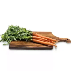 Kirklands Home Curved Handle Acacia Wood Cutting Board Brown Discount
