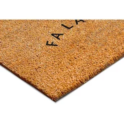 Kirklands Home Curvy Fa La La Coir Doormat New
