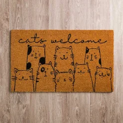Kirklands Home Cute Cats Welcome Doormat Outlet
