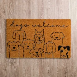 Kirklands Home Cute Dogs Welcome Doormat Online