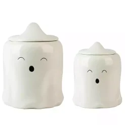 Kirklands Home Cute Ghost Canisters, Set of 2 Outlet