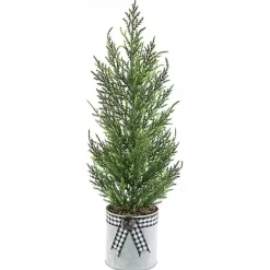 Christmas Arrangements & Garland>Kirklands Home Cypress Mini Potted Christmas Tree
