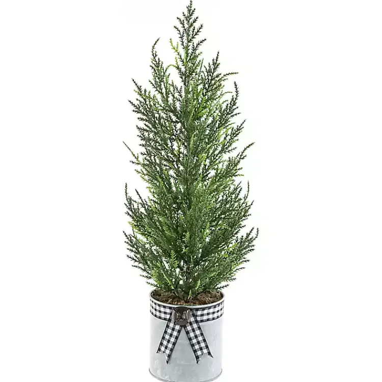 Christmas Arrangements & Garland>Kirklands Home Cypress Mini Potted Christmas Tree
